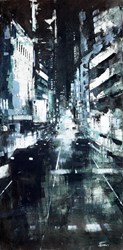 I Colori Della Notte by Paolo Fedeli - Original Painting on Stretched Canvas sized 16x32 inches. Available from Whitewall Galleries